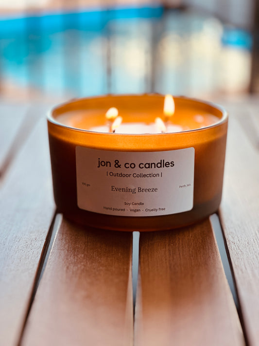 Evening Breeze Outdoor Candle 700gm Soy Candle