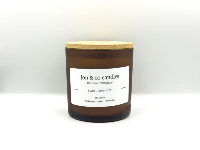 Sweet Lavender Outdoor Candle 400gm Soy Candle